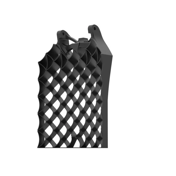 Aditívna výroba 3D tlačová mriežka Fin